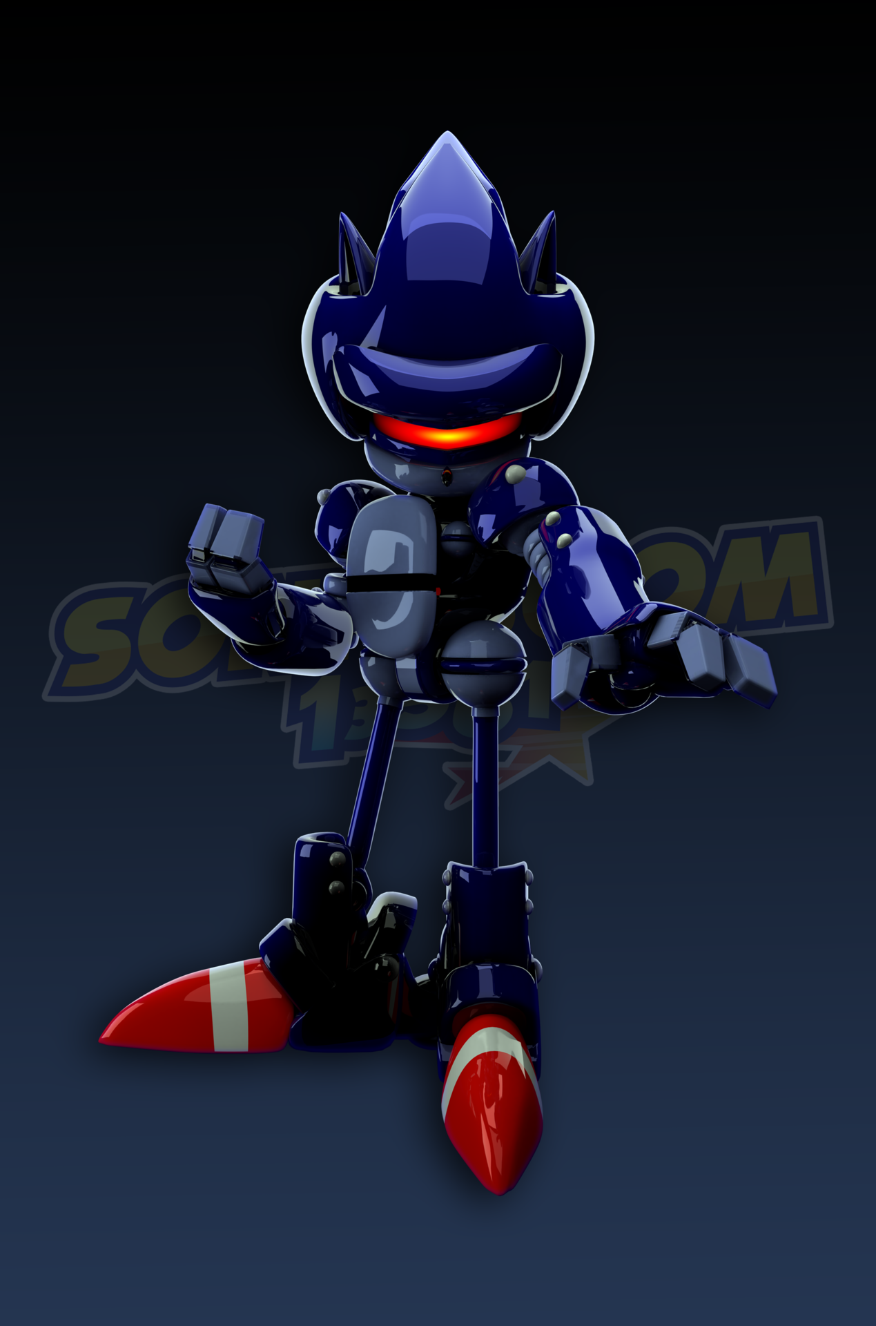 mecha sonic 3d model