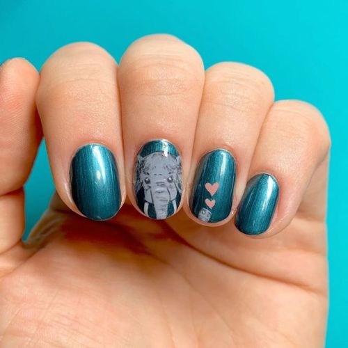 I did this lil elephant today just for fun with the @orly...