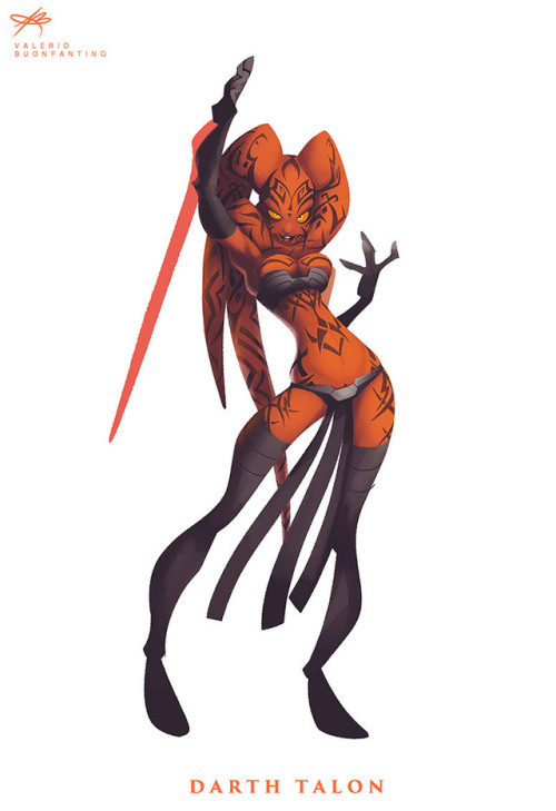 artmaniacsblog:Star Wars Girls byValerio “Dreelrayk”...