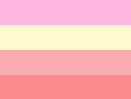 randomaesflags:Pink Lemonade PrideIn Order: Gay - Trans -...