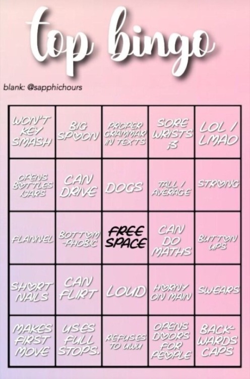 top bingo | Tumblr