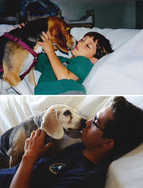 wwinterweb:Dogs Growing Up With Their Humans (see 20 more)