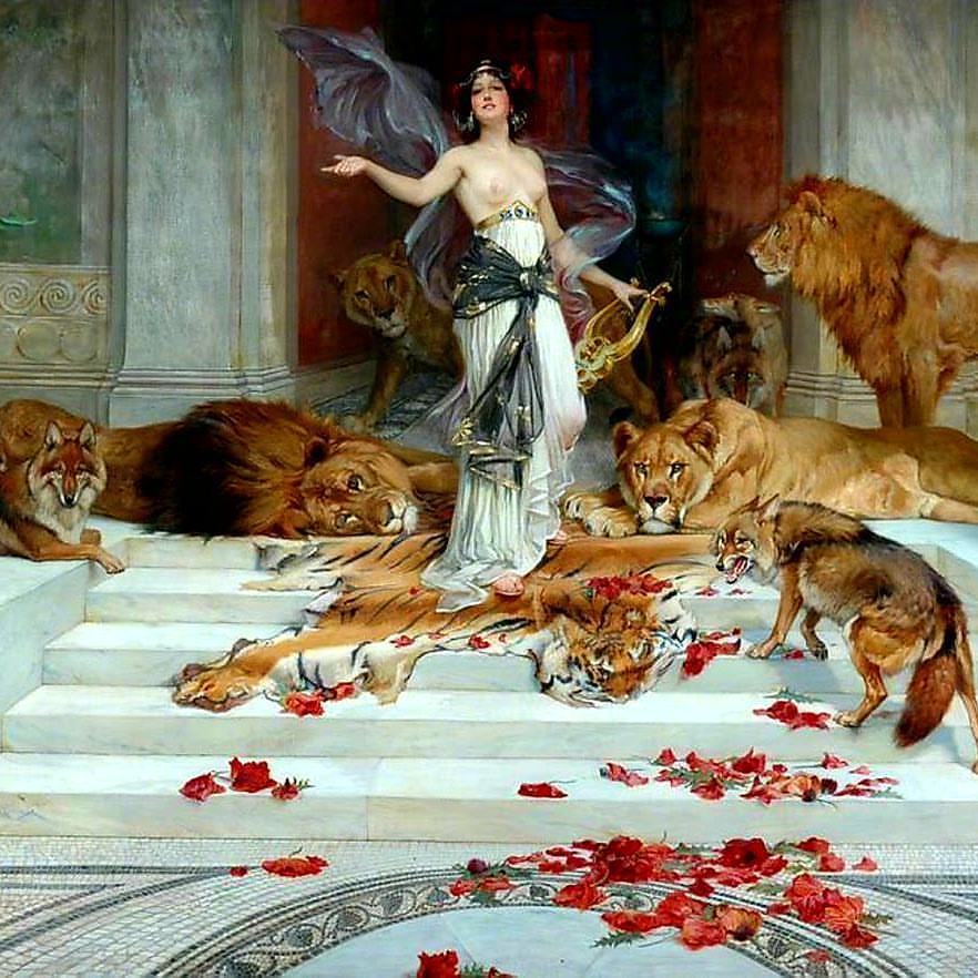 classicaldynamics:
â€œ takealookatyourlife:
â€œ my-username-was-taken:
â€œshe transformed her enemies, or those who offended her, into wild beasts // Circe by Wright Barker (1889)
â€
tits out surrounded by big cats is how I wanna live my life
â€
reblog if...
