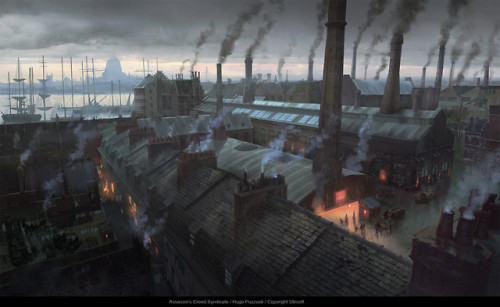 we-are-rogue:Concept art for Assassin’s Creed: Syndicate,...