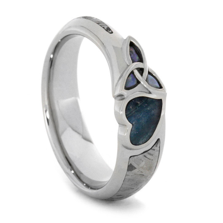 Rings Rings Rings — Labradorite Ring with Opal Trinity Knot and Gibeon...