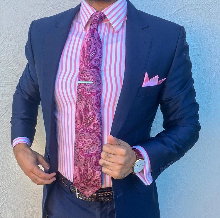 Gentleman Style — Navy suit // pink detailing - the_classy_lad