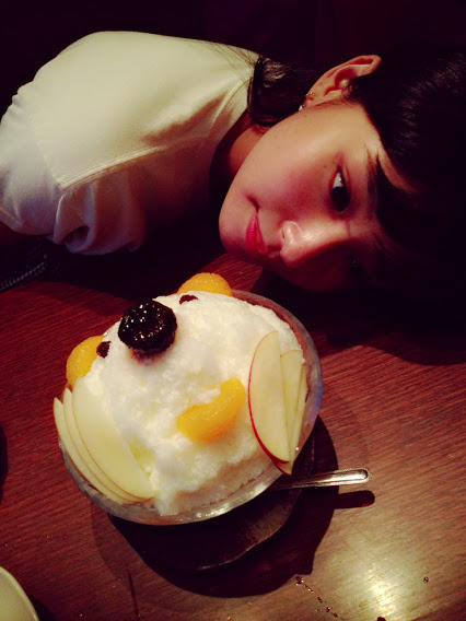 岸野里香 G+ 8/9/2014 7.52 PMしろくま+りぃちゃん。最強。Shirokuma + Riichan is the...