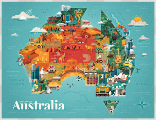 Discover Australia – Illustrations by Jimmy Gleeson