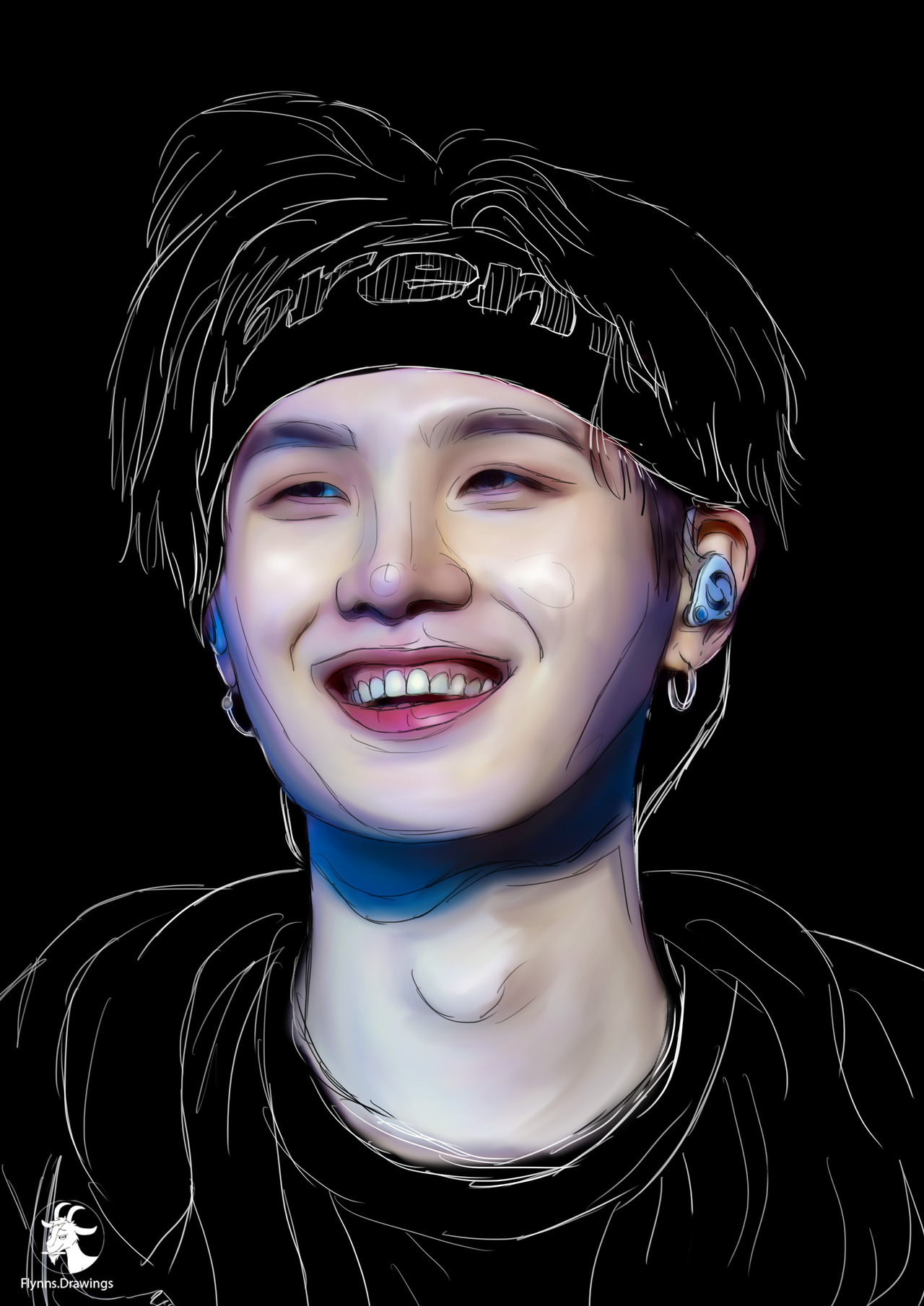 Min Yoongi drawing - Flynns.Drawings