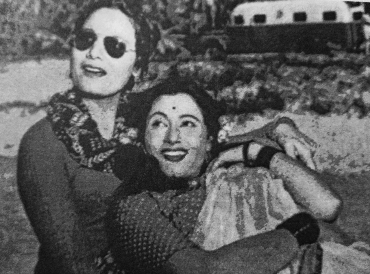 Madhubala and her sister having a day out in Mumbai.