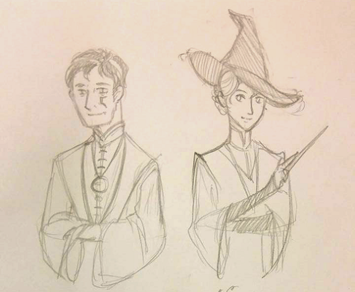 lethe-the-oblivious:Journey Hogwarts AU 1) Look at them young...