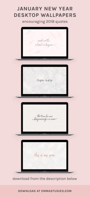 Emma S Studyblr January Motivational Desktop Wallpapers Here Are