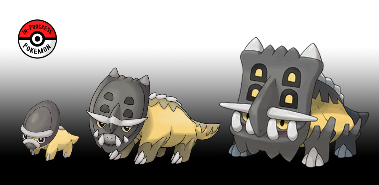 In-Progress Pokemon Evolutions | #410.5 - Shieldon possess a sturdy ...