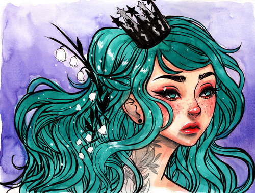 mothermoonie:Beautiful watercolors by one of my favorite...