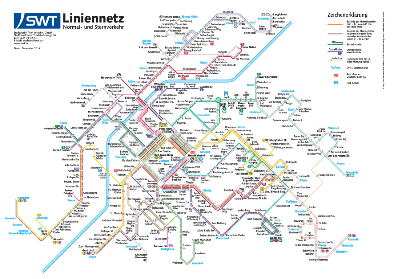 Submission - Official Map: Bus Routes of Trier,... - Transit Maps