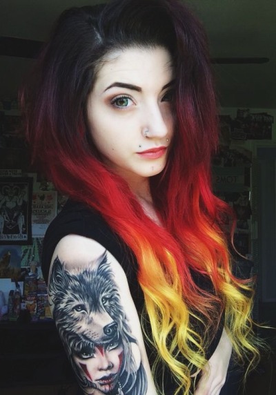 Fire Ombre Hair Tumblr