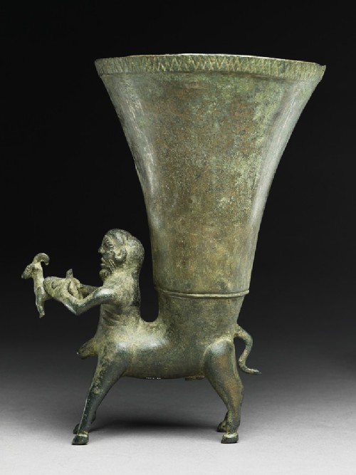 coolancientstuff:theancientwayoflife:~Rhyton in the form of a...