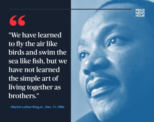 Martin Luther King Jr. said this quote during his 1964 Nobel...