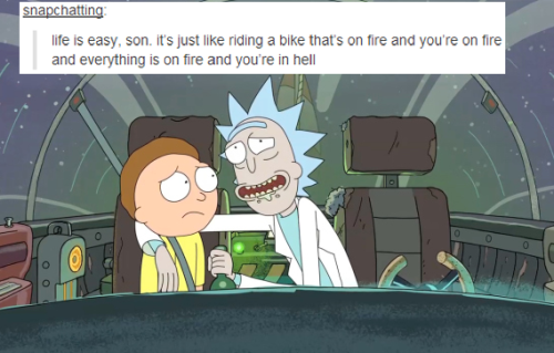 apocalysp:absolute trash shit rick and morty + text posts