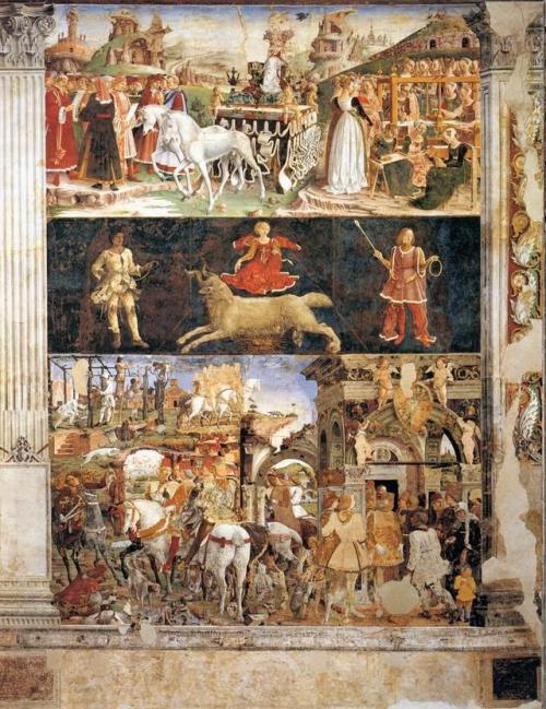 Francesco del Cossa -  Allegory of March - Triumph of Minerva...