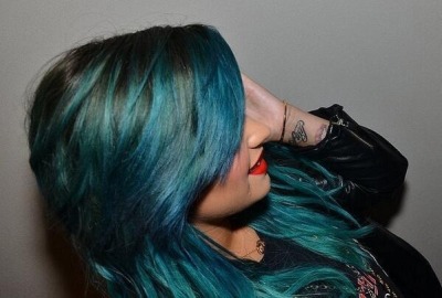 Demi Lovato Blue Hair Tumblr