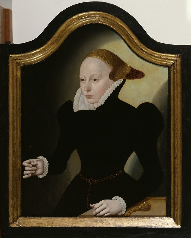 Madame de Pompadour (Portrait of a young woman with a pink 