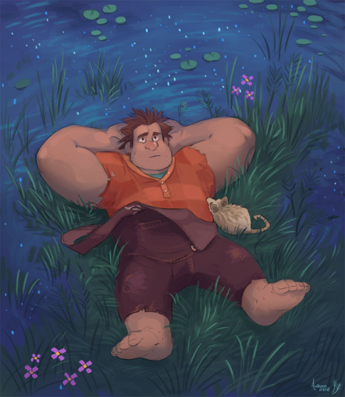 greekceltic:Ralph before Vanellope. He doesn’t know how much...