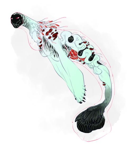 theveryworstthing:a merm design from over on patreon. This...