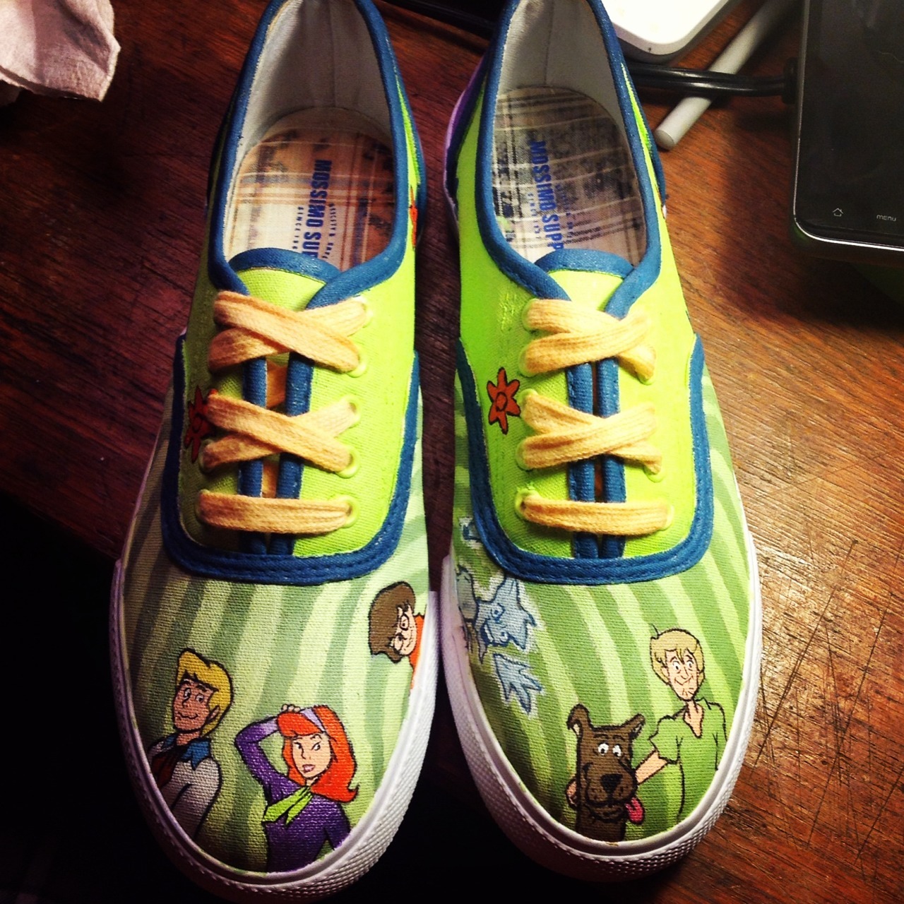 Custom Vans FTW | youngandpretentious: Scooby doo shoes I did a...