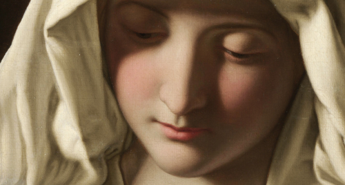 detailsofpaintings:Il Sassoferrato, The Virgin in Prayer...