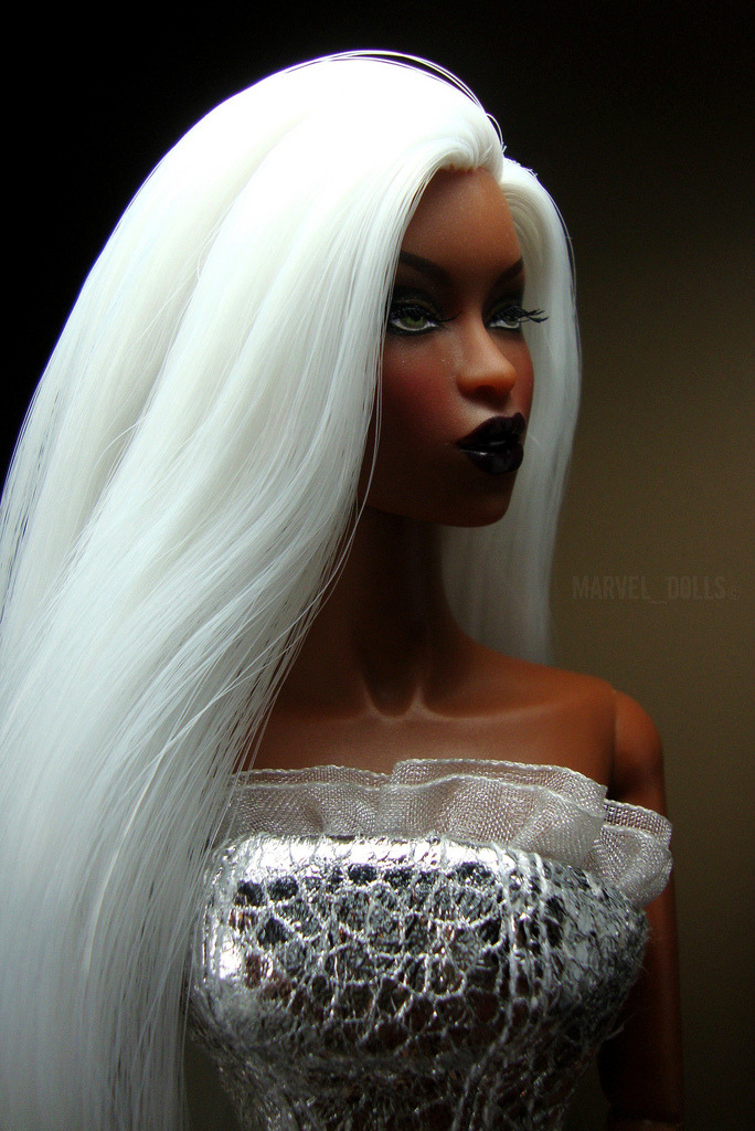 black tpe doll