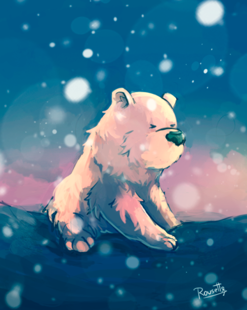 rousetteart:A baby Ice Bear