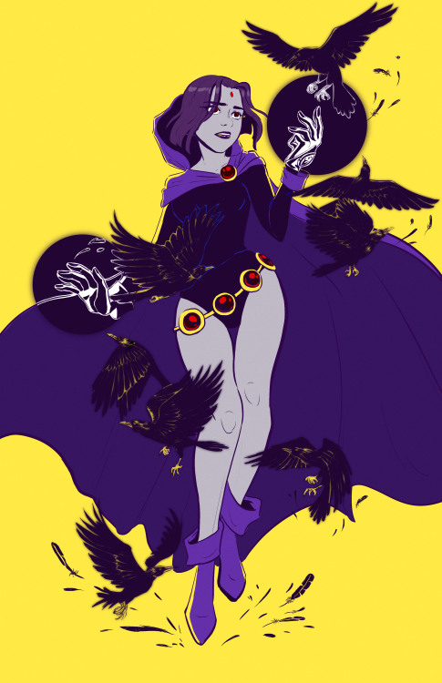 jchanarts:Raven from Teen Titans11x17 Print and button...