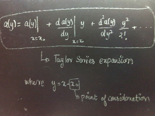 fuckyeahphysica:Taylor Series : an infinite sum giving the...