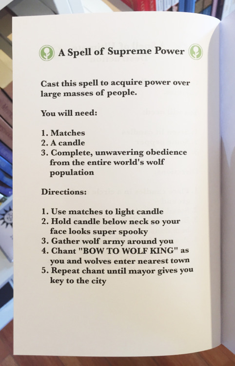 obviousplant:I made a book of “magic spells” and left it at a...