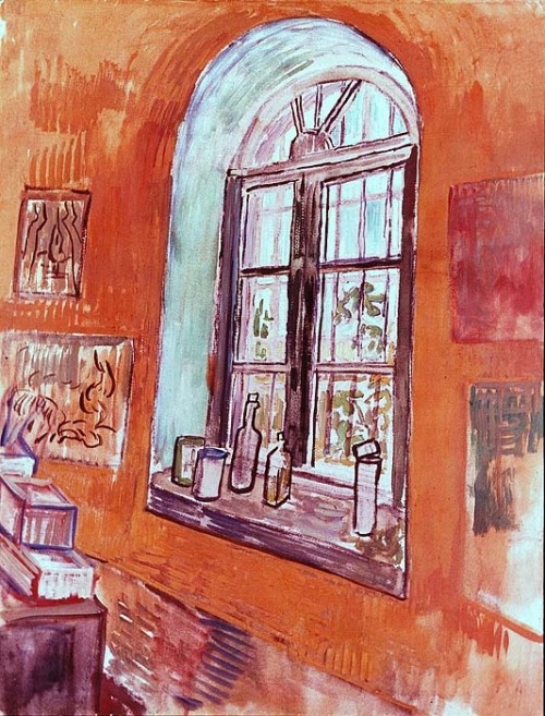 vincent van gogh. path in the woods window of vincent& 039;s studio at the asylum stone steps in the garden of the asylum upload paintin 30k