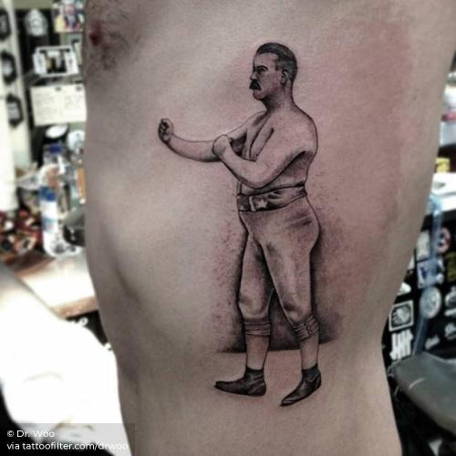 By Dr. Woo, done in West Hollywood. http://ttoo.co/p/35162 big;boxer;boxing;drwoo;facebook;famous boxer;famous character;illustrative;john l sullivan;patriotic;rib;sport;twitter;united states of america