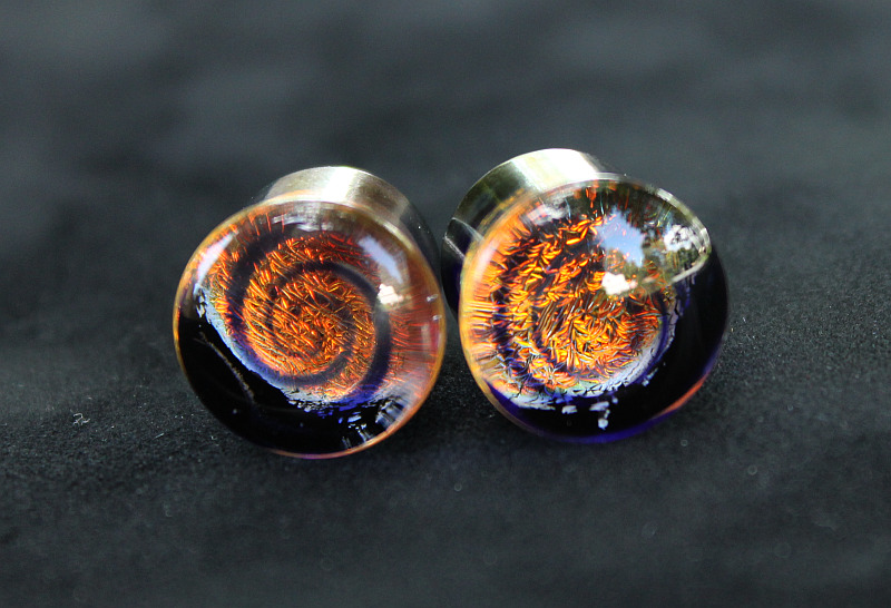 BloodySweet Discontinued Psycho Dichro Glass Plugs Made By