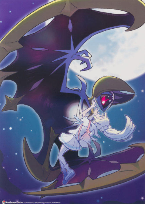 rnissile:New Official artwork of Lillie & Lunala from the...