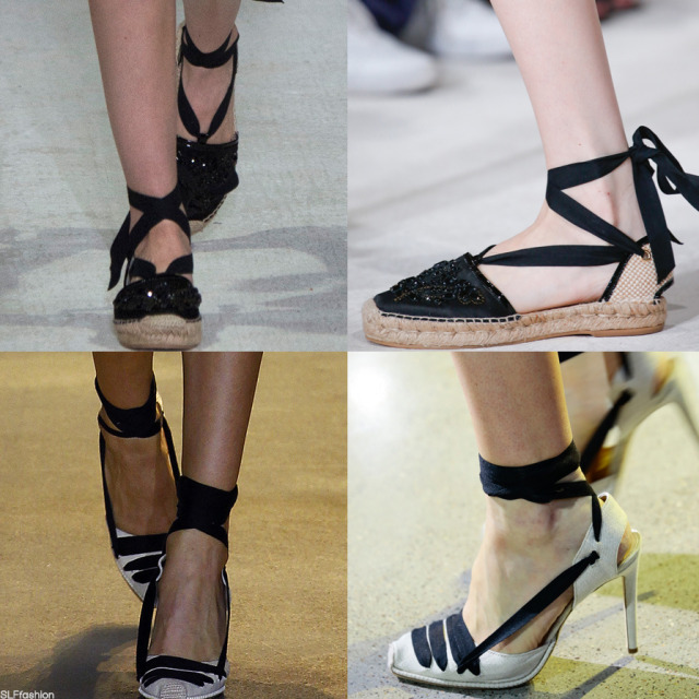 Trendy Shoes style for SS16: Ballet ribbon...