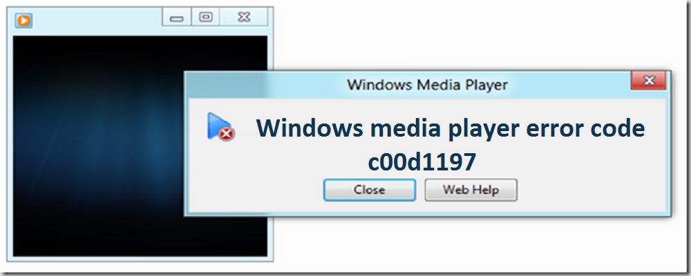 windows media player error c00d1197