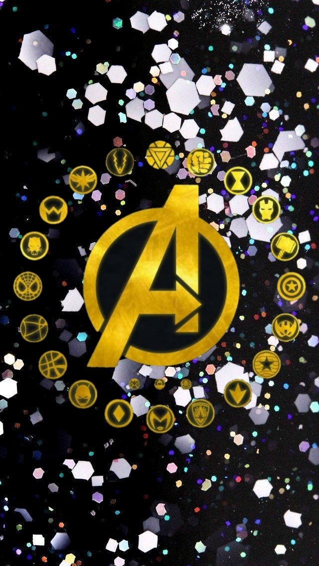 Aesthetics — Avengers glitter backgrounds