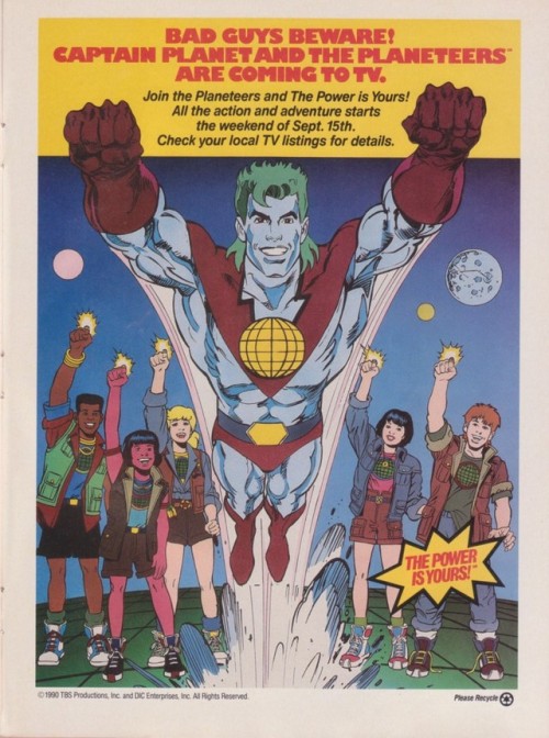 captain planet and the planeteers on Tumblr