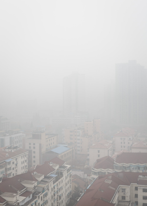 Shanghai view from my window Smog PM2.5 Photo by Noah Sheldon