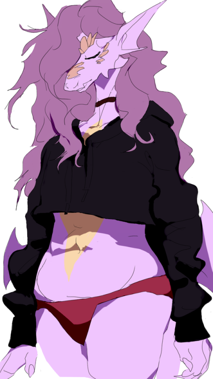 art anthro furry dragon cropped hoodie underwear idk... maybe not... i just needed to see something...