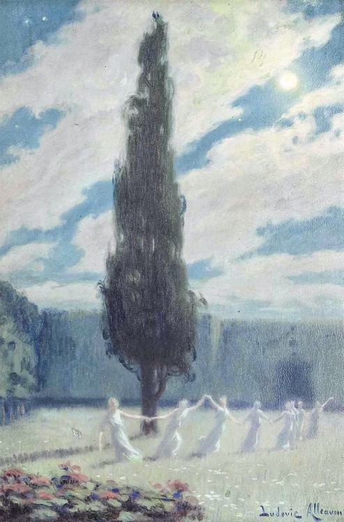 oldpaintings:Farandoleuses: Maidens dancing in the...