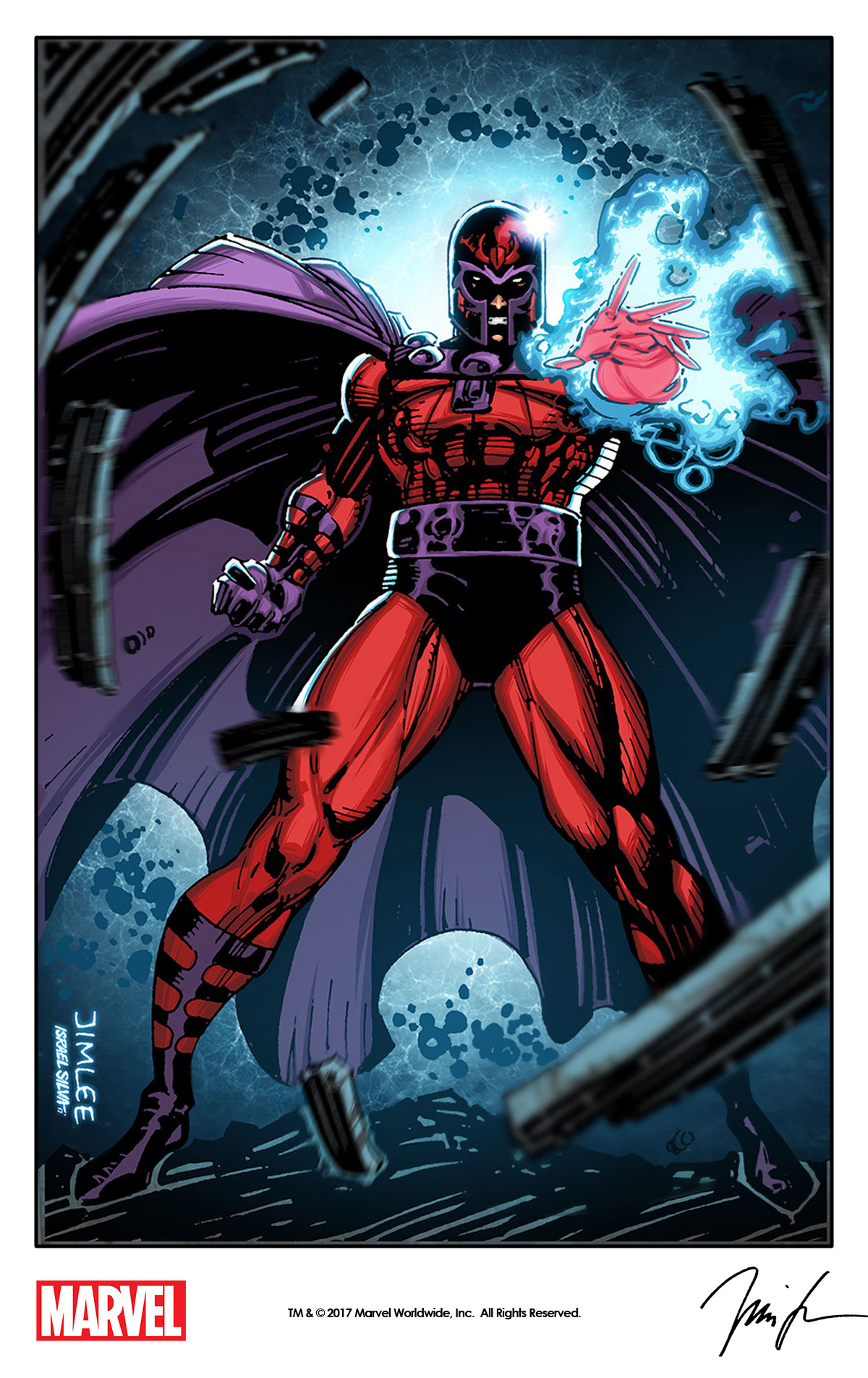 Magneto By Jim Lee From Impel’s X-Men Trading Card... - The Marvel Project