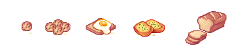 pixel food pixel art cute toast
