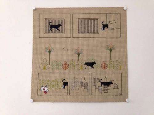 embroidery Embroidery art embroideryartist embroidery artist fiber art fiberart crossstitch cross stitch mrxstitch puntodecruz comicsbordados bordado hechoamano handmade comics art sequential art luluborda marialuciavarona luluvarona