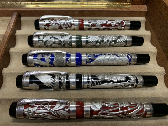 Lambrou Classic Pens Paul Rossi LR1-LR5 Fountain Pen Set - Matching #9/10